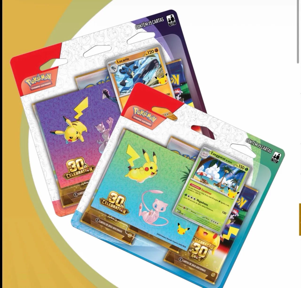 BLISTER TRIPLO - POKÉMON 30 ANOS