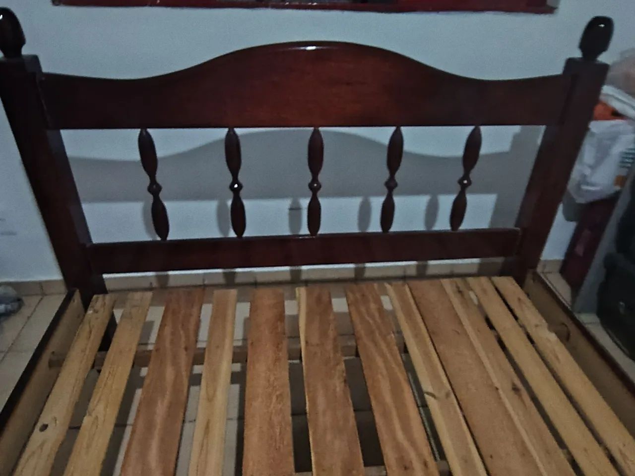 Cama de casal de madeira  - Foto 3