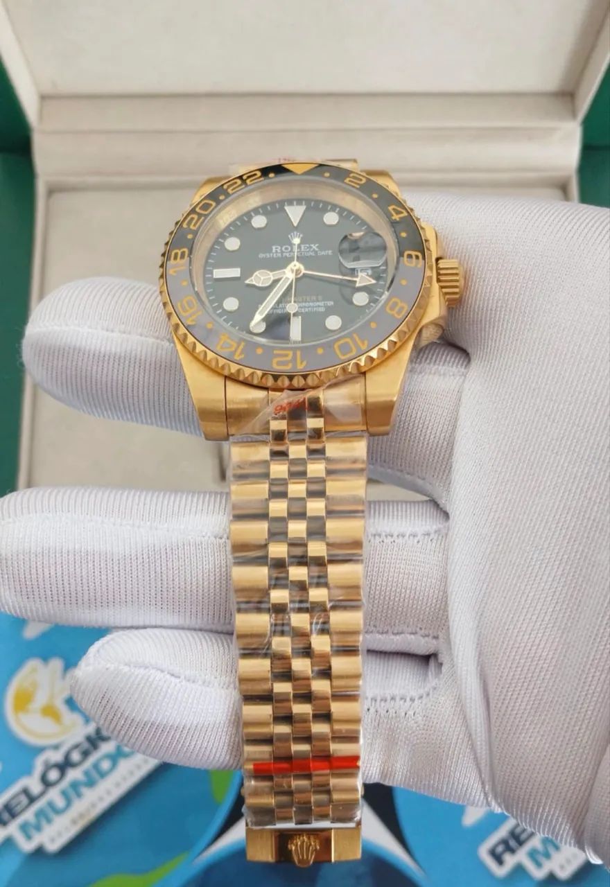 RELÓGIO GMT MASTER II DOURADO AUTOMÁTICO  - Foto 2