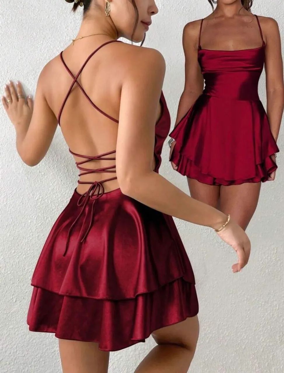 Vestido vermelho shein  - Foto 3