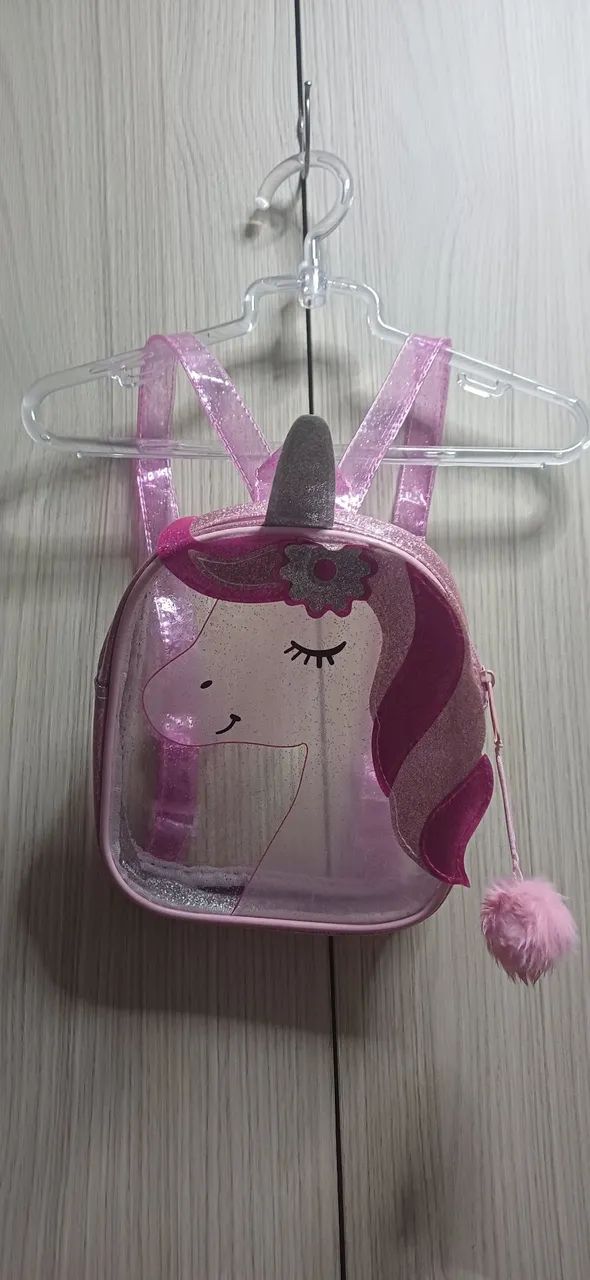 Mochila pequena Unicornio transparente - Foto 5