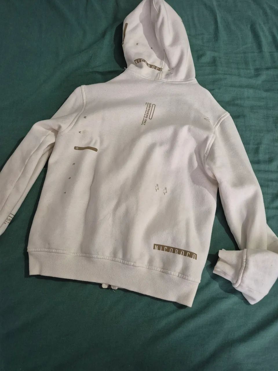 MOLETON BRANCO TAMANHO P