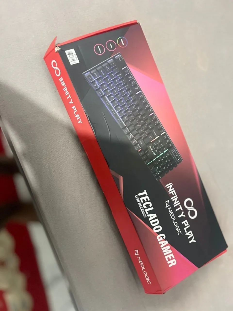 Teclado branco/semi-mecanico/100% - Foto 4