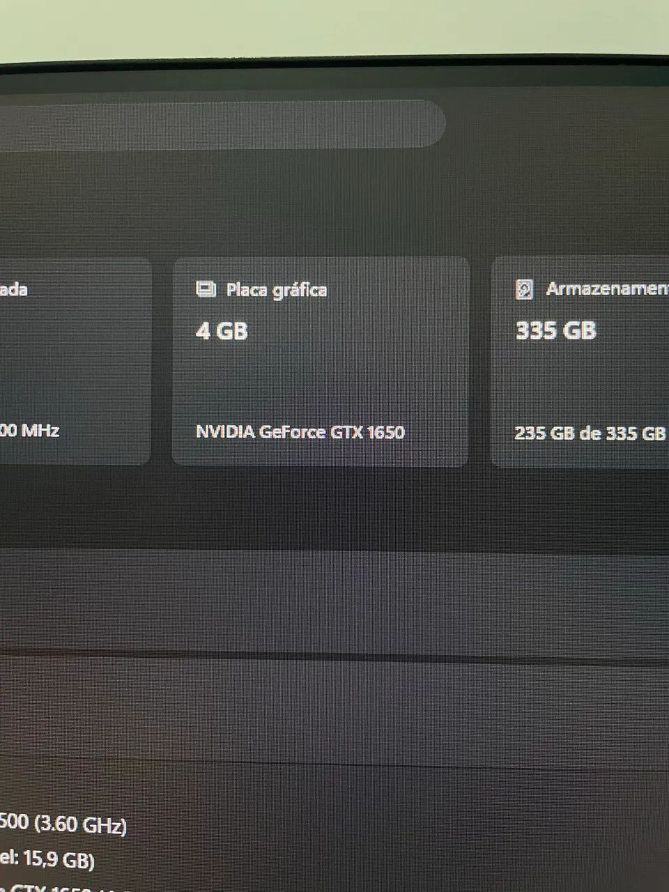 PLACA DE VÍDEO GTX 1650487315908718776324