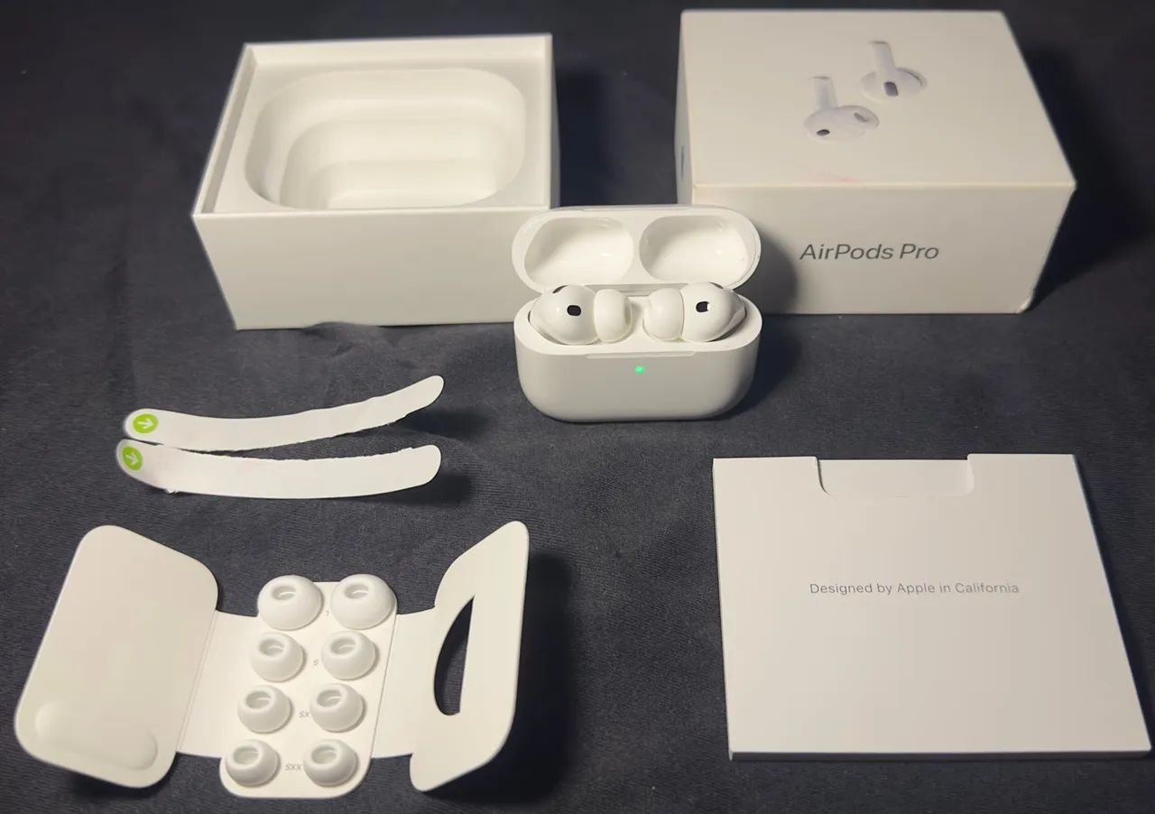 AirPods Pro 3 Original - 1 Mês Uso - Caixa + Borrachinhas