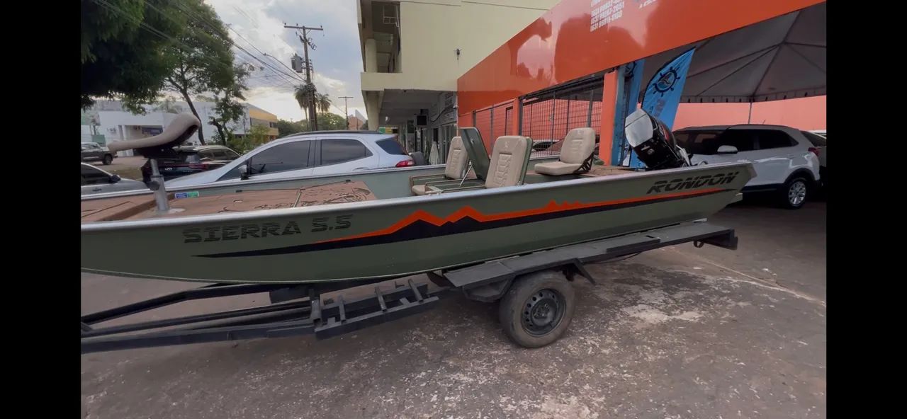 Lancha 5,5m Randon motor 50 2T - Aceito Proposta - Foto 2