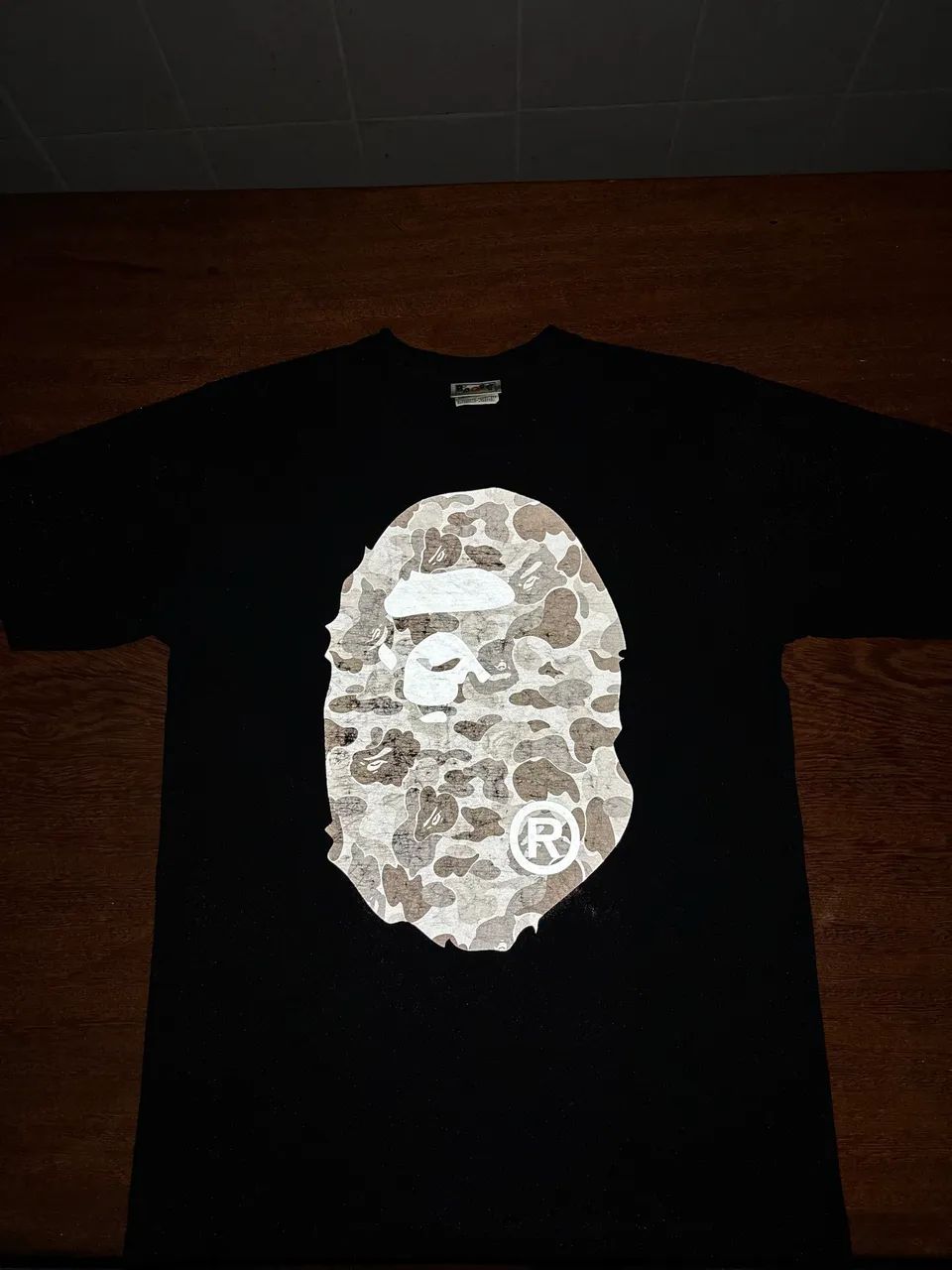 Camiseta BAPE Reflective Camo Ape Head - Foto 5