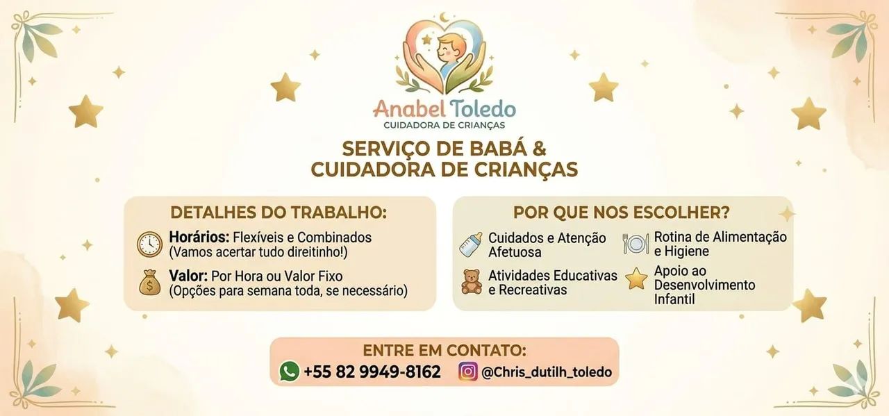 Apoio na Rotina Infantil: Serviço de Babá de Confiança ?