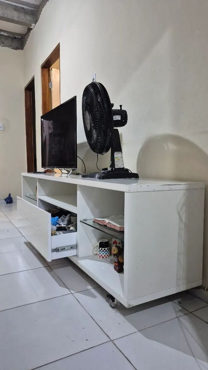 Rack branco para sala - Foto 3