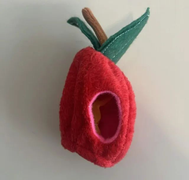 Maçã de pelúcia com minhoca - Foto 4