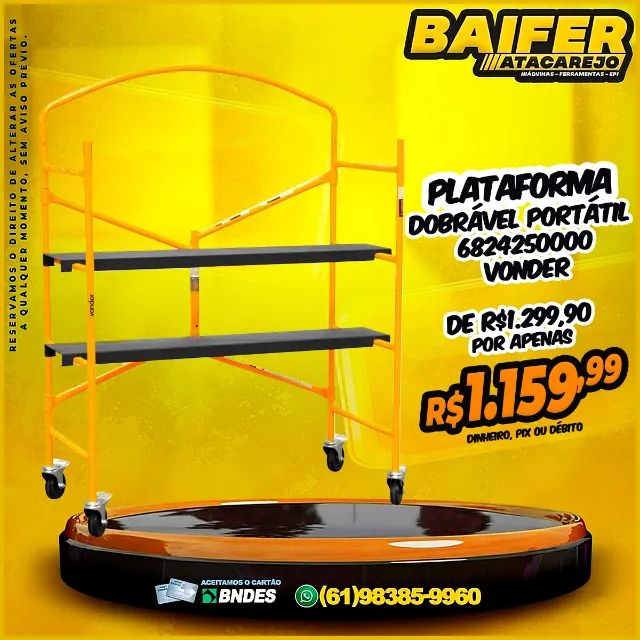 Plataforma Dobrável Portátil 6824250000 Vonder