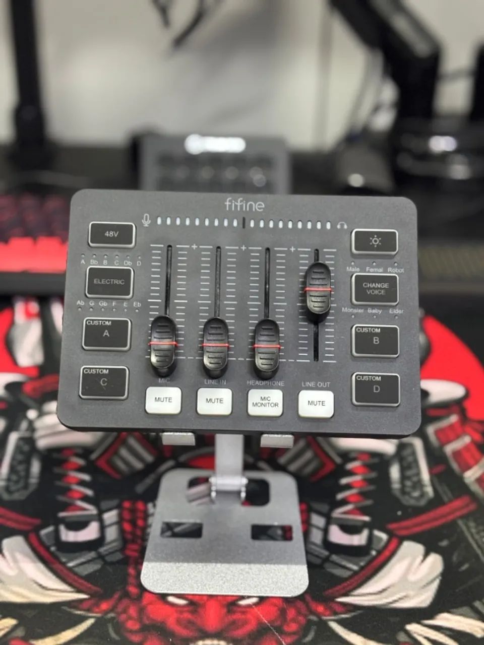 fifine sc3 interface de audio mixer