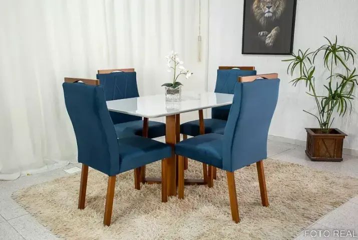 Mesa de jantar 4 cadeiras  - Foto 2