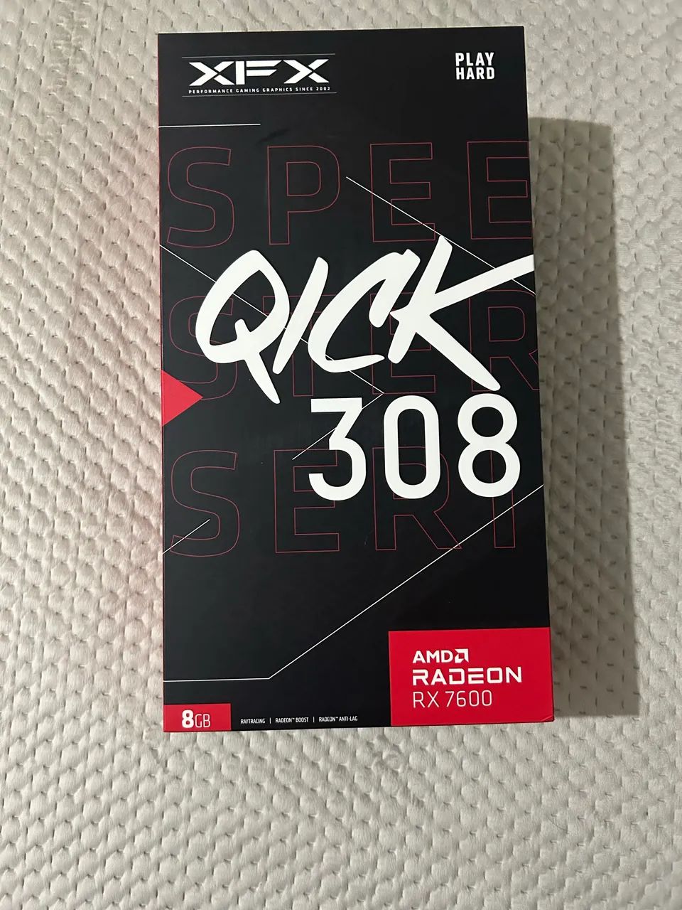 V/t placa de vídeo rx7600 3 fans Xfx lacrada zero novo 