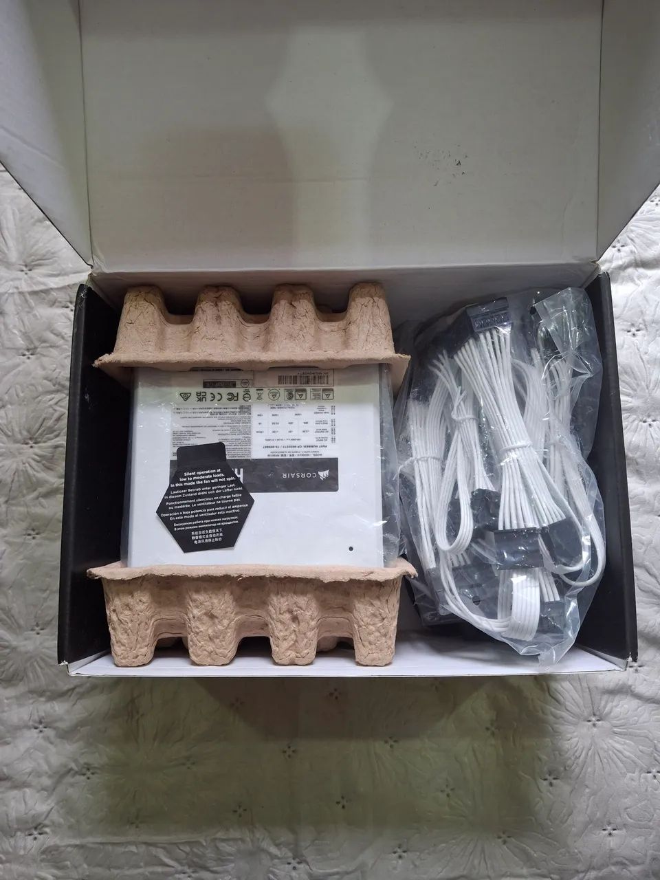 Fonte Corsair Rm750x 750w Shift Branca Full Modular - Foto 2