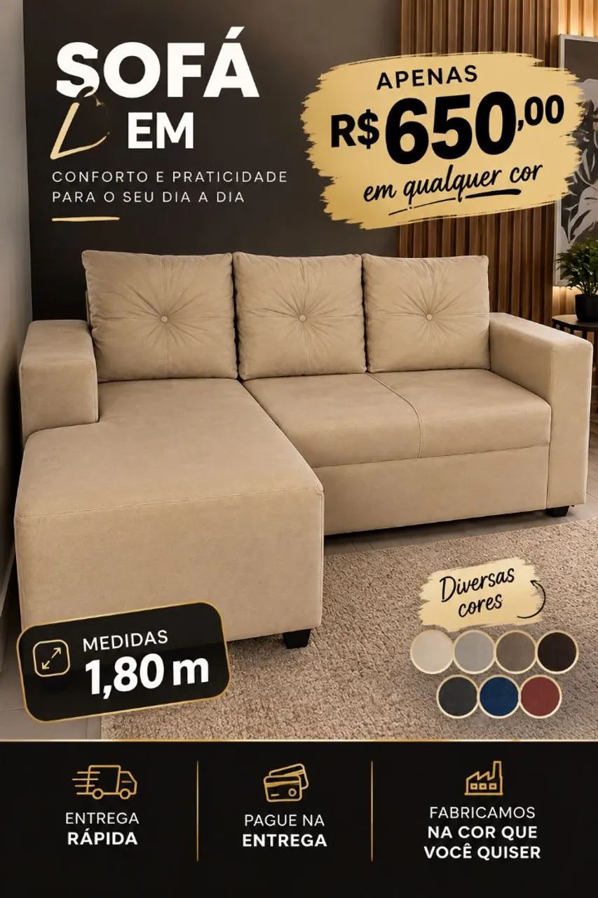 ? PROMOÇÃO DE SOFÁS DIRETO DE FÁBRICA! ?