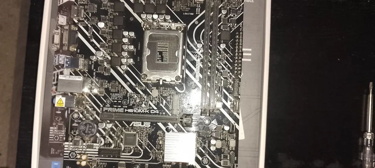 Processador i5 12400 e placa mãe asus h610m-k D4 - Foto 4