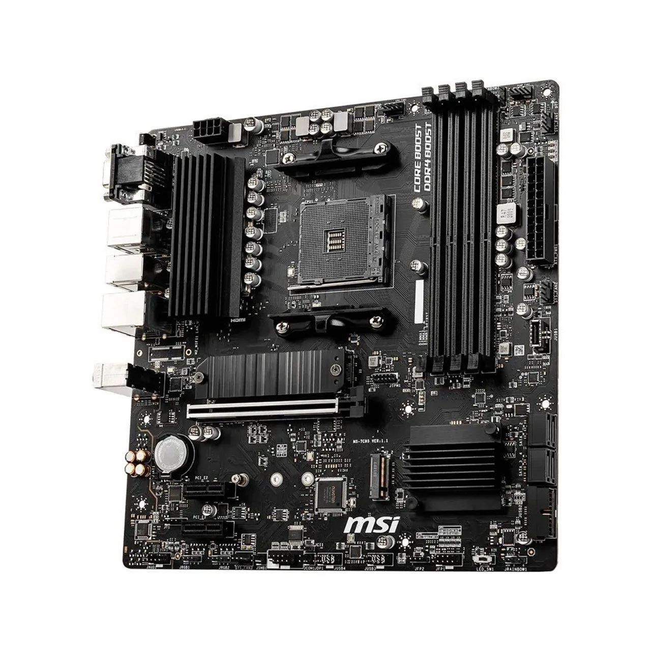Placa-Mãe MSI B550M Pro-VDH WiFi, AMD AM4, mATX, DDR4, Preto  + cooler AMD - Foto 2