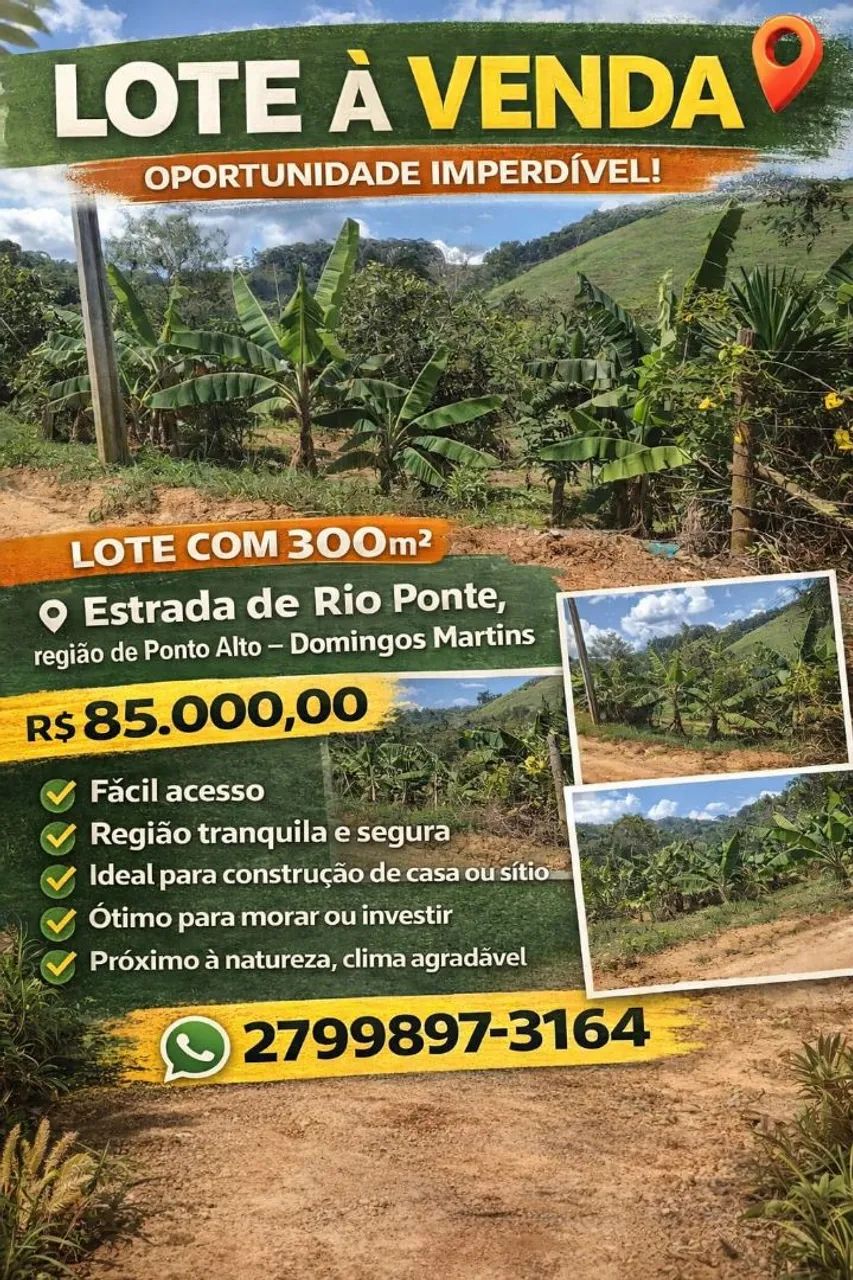 ? LOTE À VENDA EM DOMINGOS MARTINS - OPORTUNIDADE IMPERDÍVEL!
