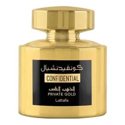 Perfume Árabe Confidential Private Gold Lattafa Eau de Parfum - Unissex 100ml - Foto 2