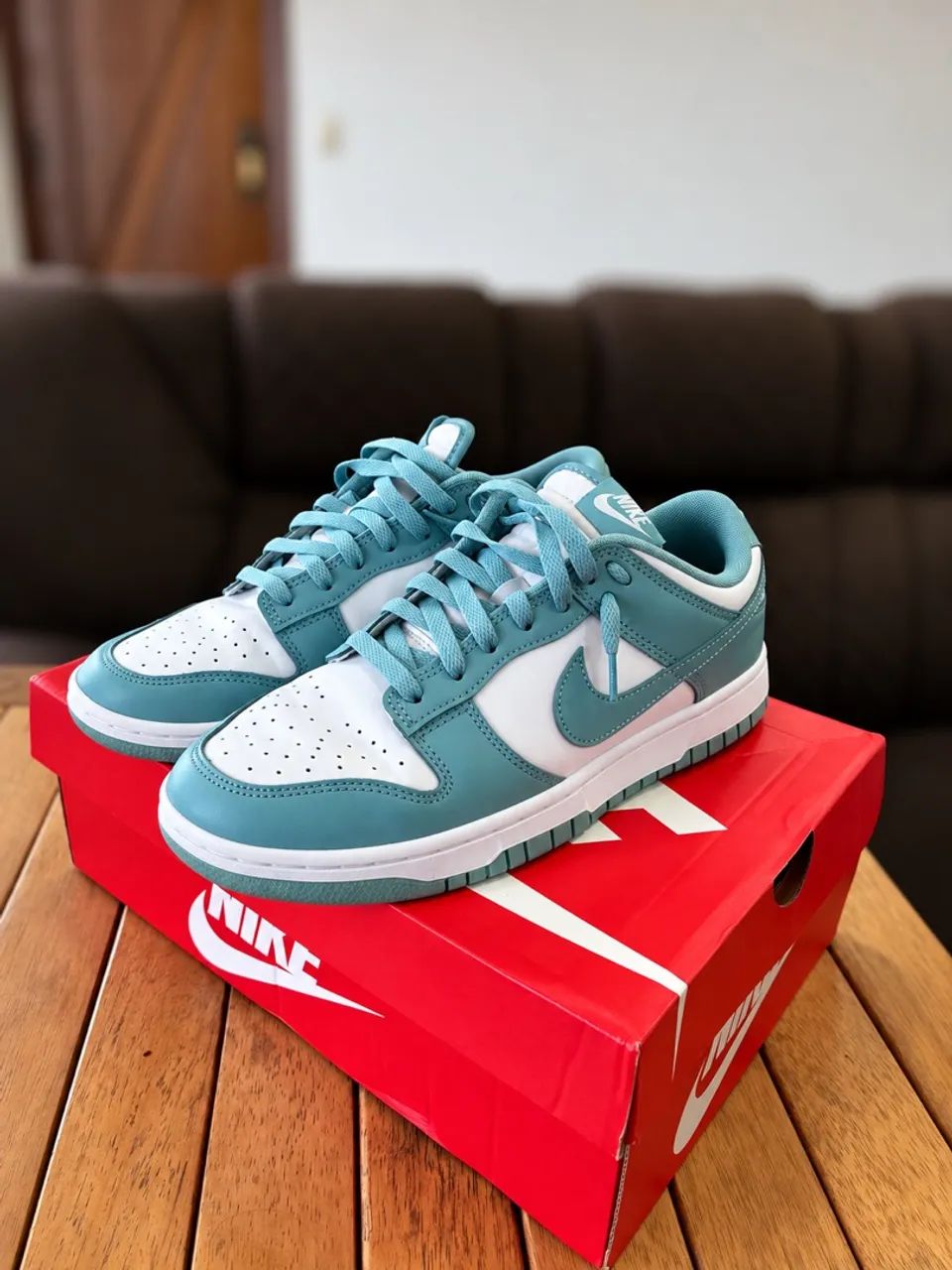 Nike Dunk Low Retro Denim Turquoise - Foto 4