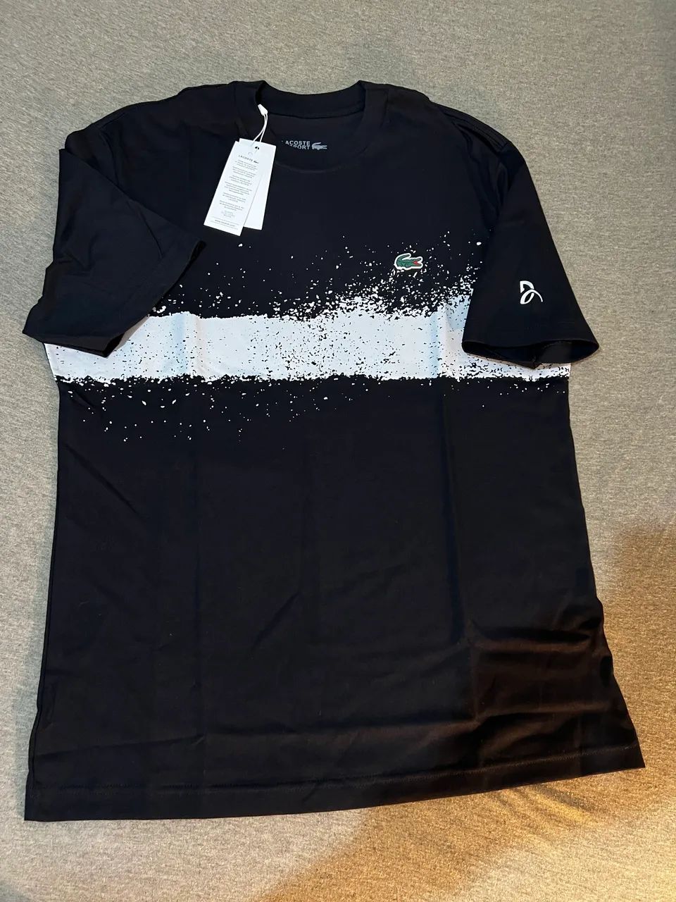 camisa da Lacoste Djokovic preta - Foto 3