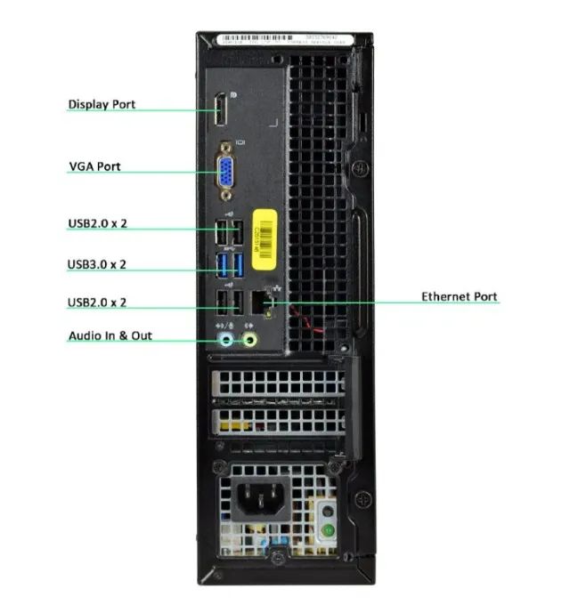 CPU Computador Dell Intel I5, Windows 11 Pro, SSD 120GB, RAM 8GB, USB 3.0  - Foto 2