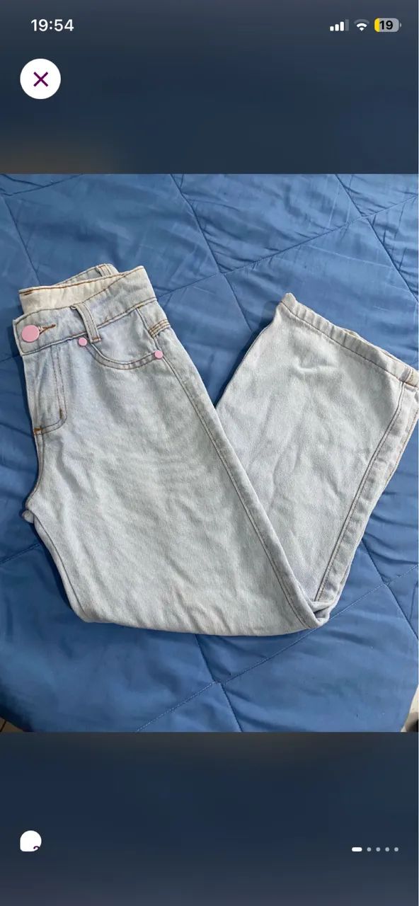 Calça jeans infantil menina