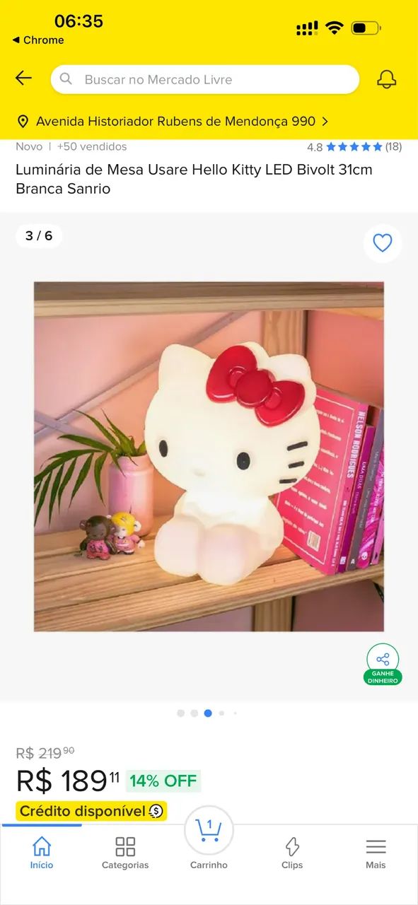 Luminária Hello Kitty  - Foto 3