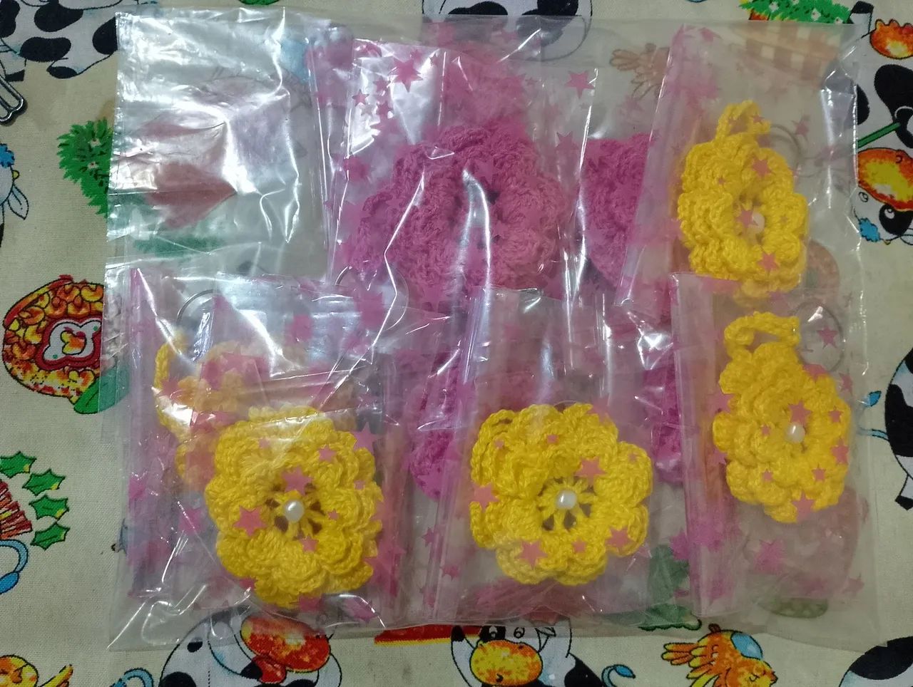 Chaveiro em flor (crochê) - Foto 2