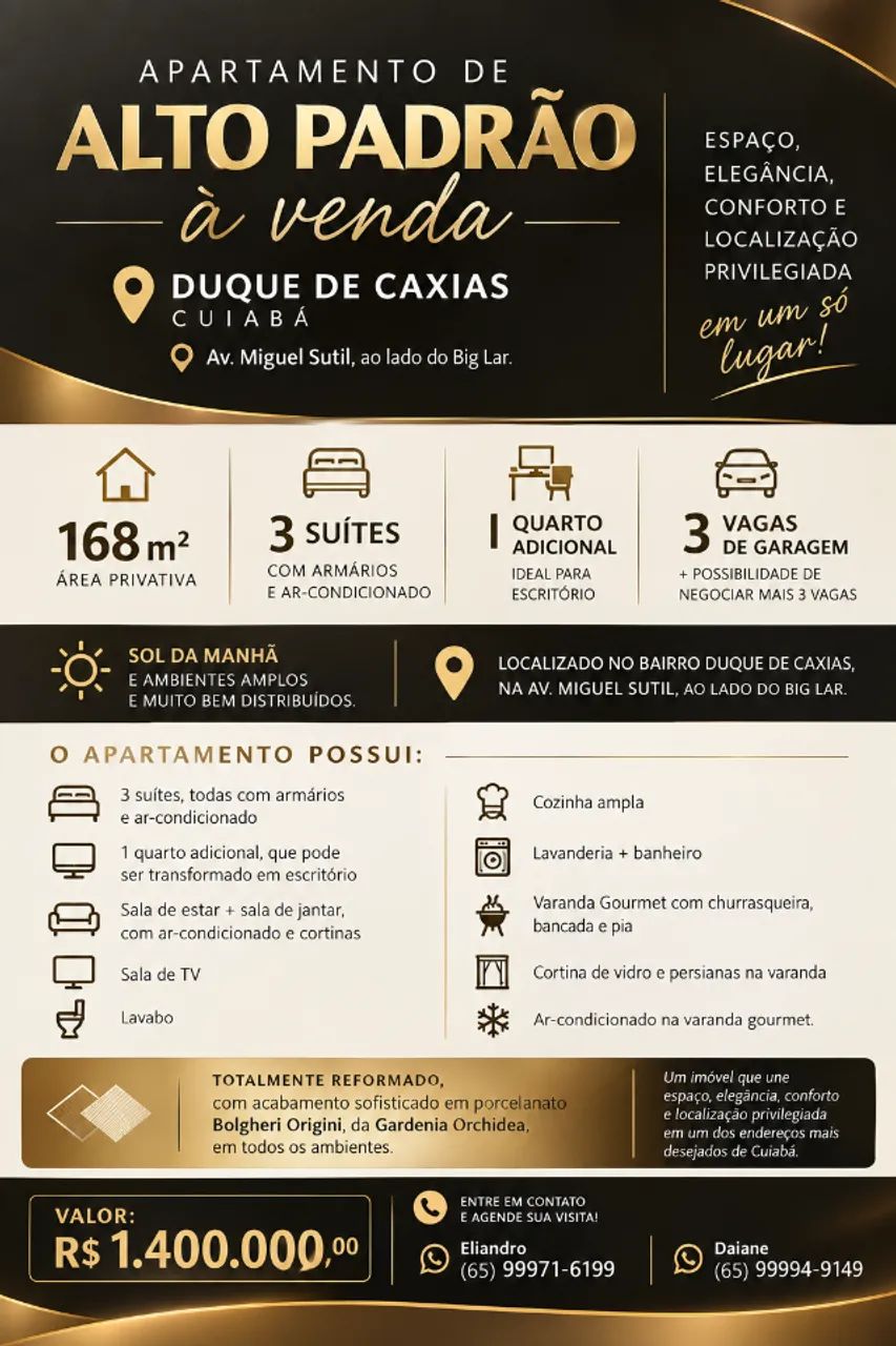 Apartamento de alto padrão 