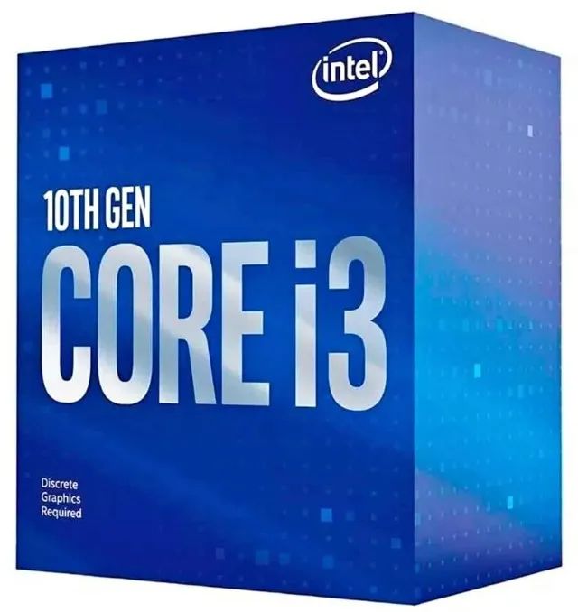 Processador Intel i3 10100F, sem caixa.