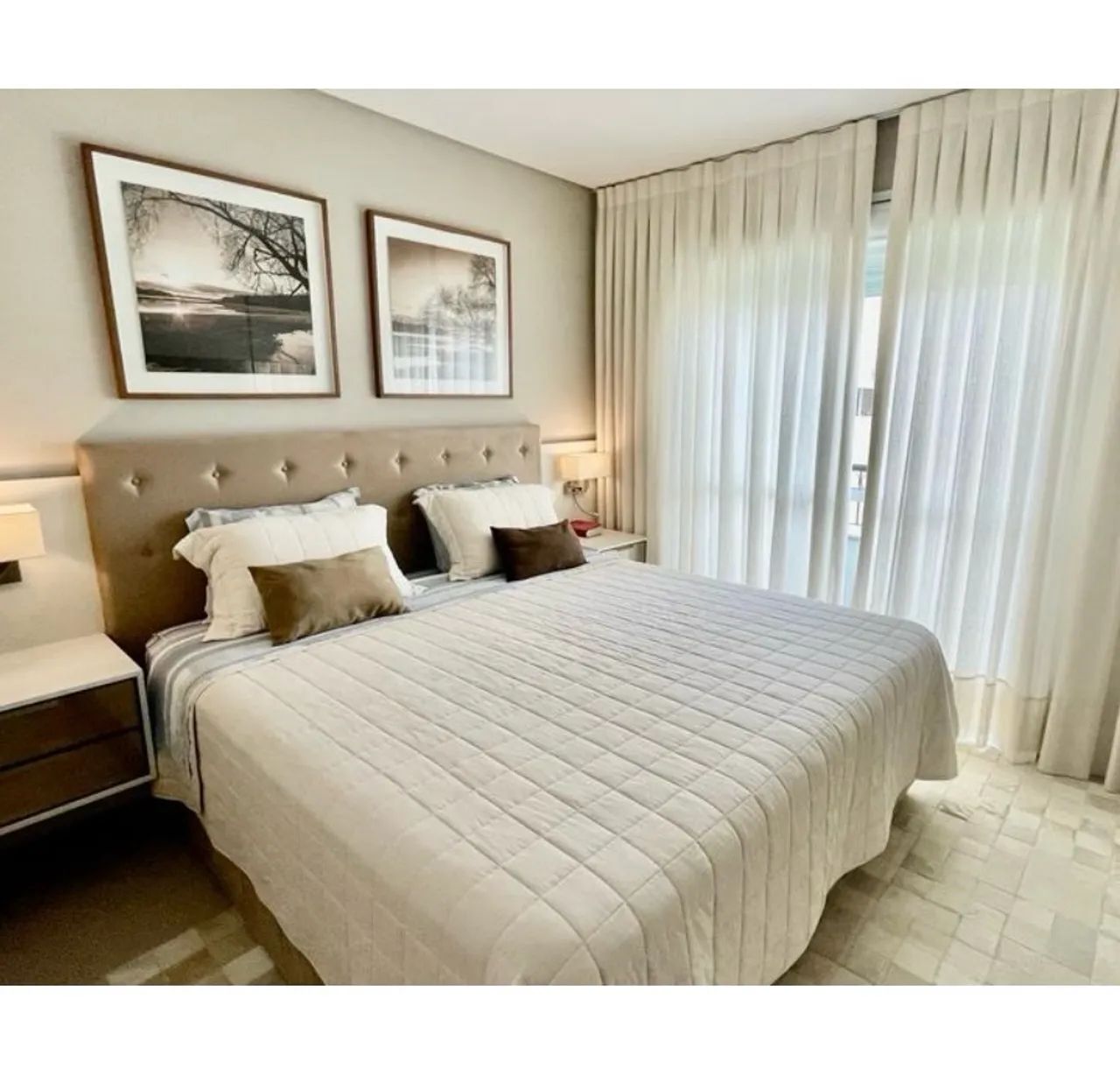 Cama de casal 2,00 x 2,00 com cabeceira ótimo estado - Foto 2