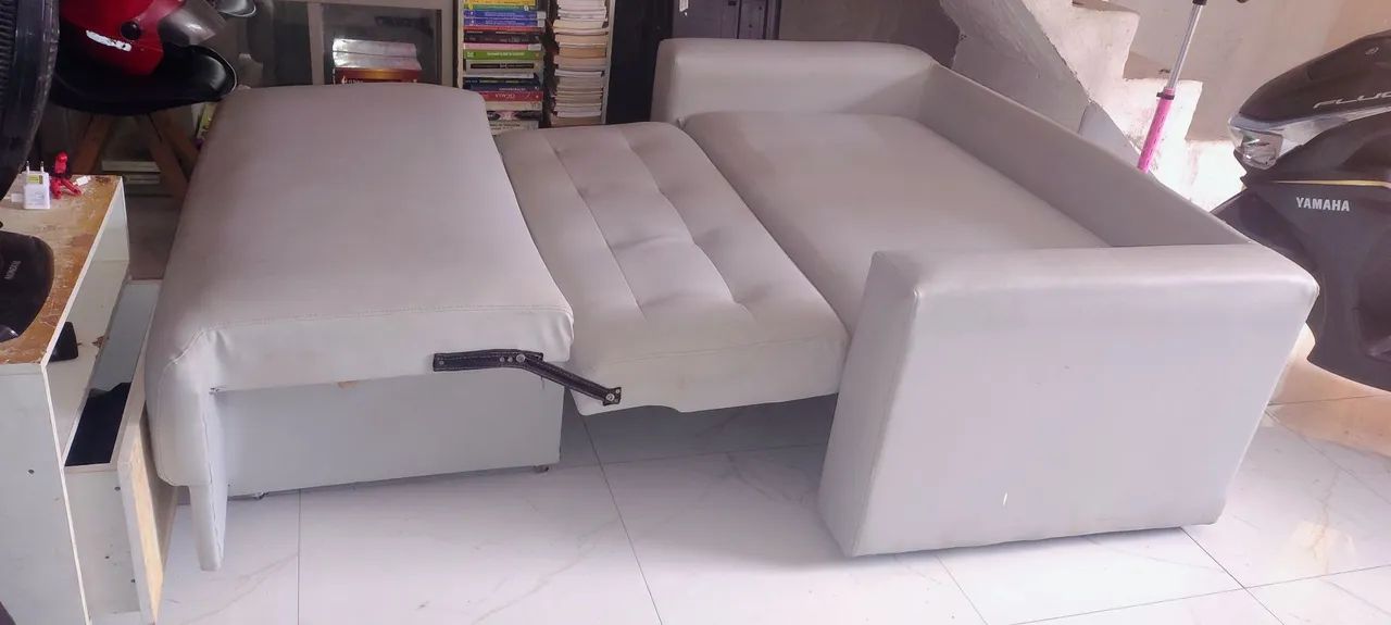 Sofá cama de couro  - Foto 5