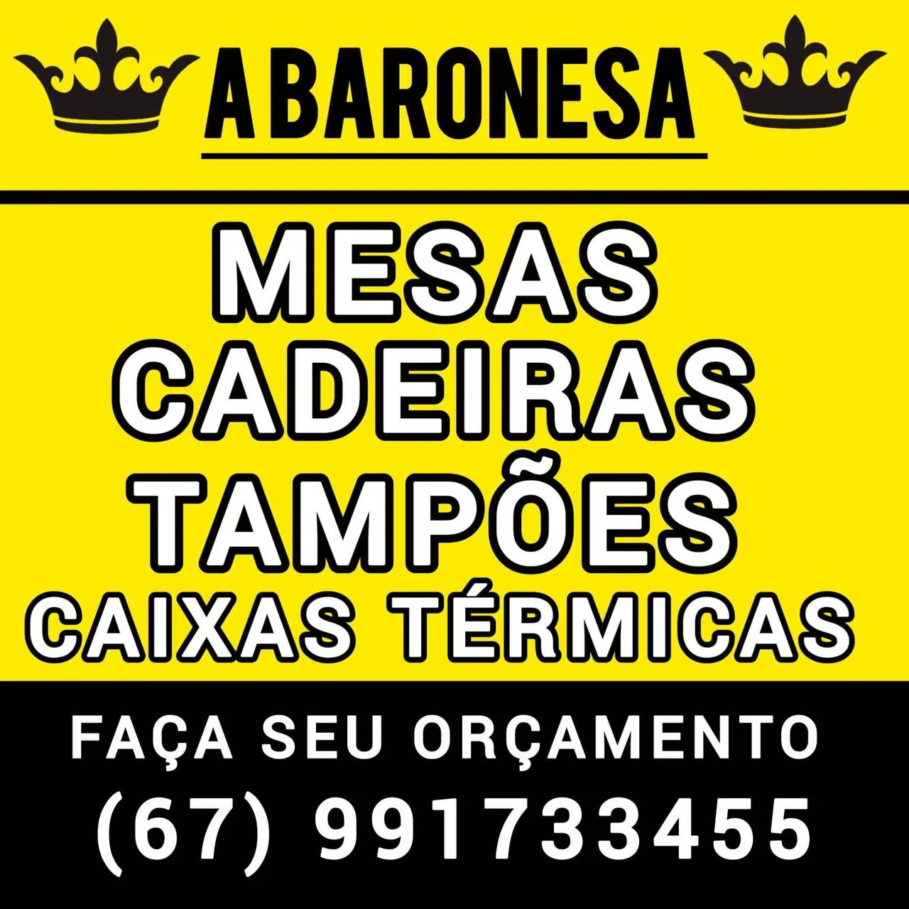 LOCAÇÃO MESAS E CADEIRAS