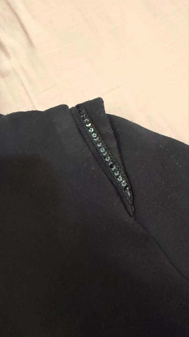 Casaco De Frio De Zíper Preto - Foto 5