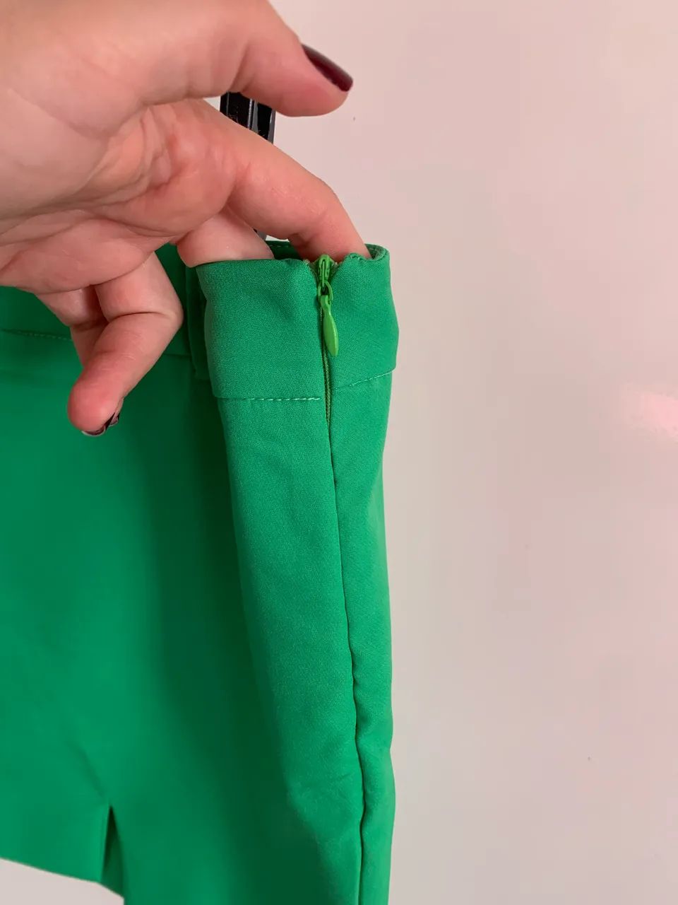 (TAM: M / NOVA!) SAIA ALFAIATARIA VERDE - Foto 4