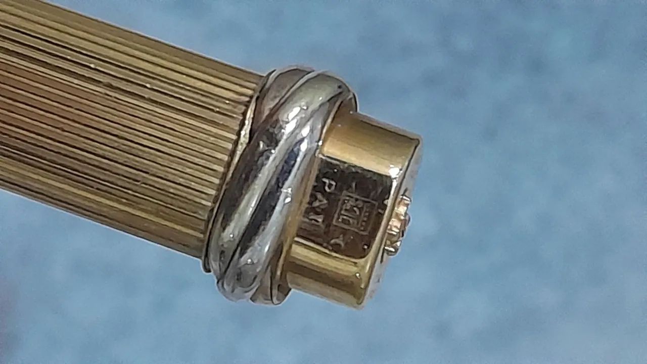 Caneta CARTIER com anel TRINITY alto relevo - Foto 4