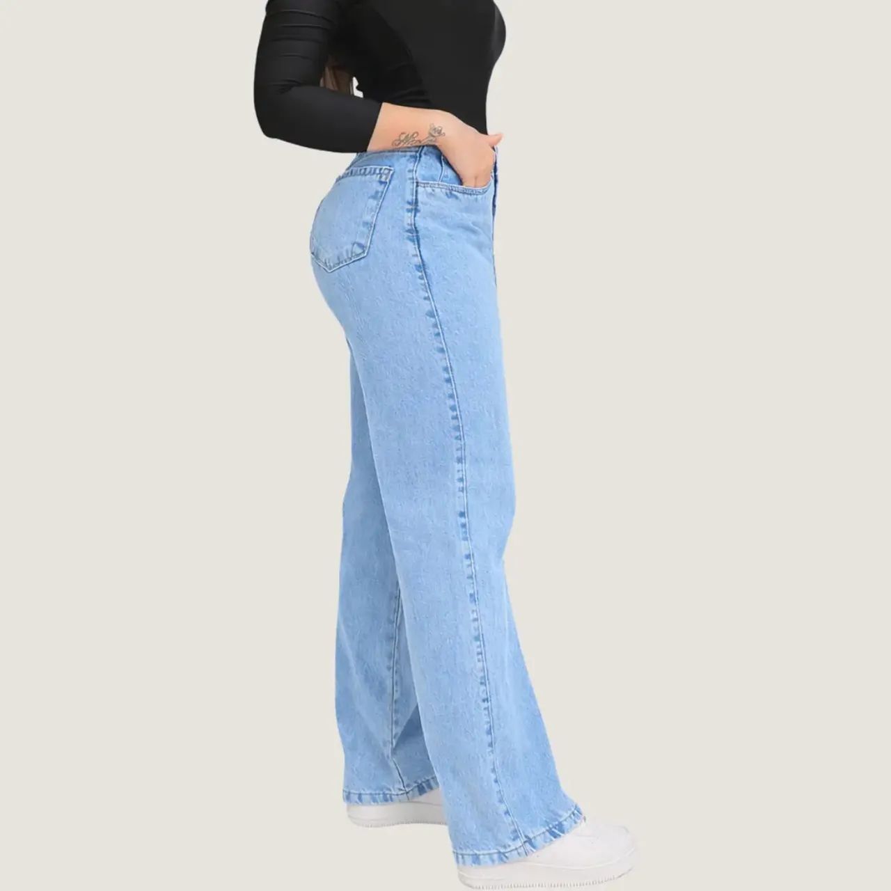 Calça Jeans Wide leg Feminina  - Foto 2