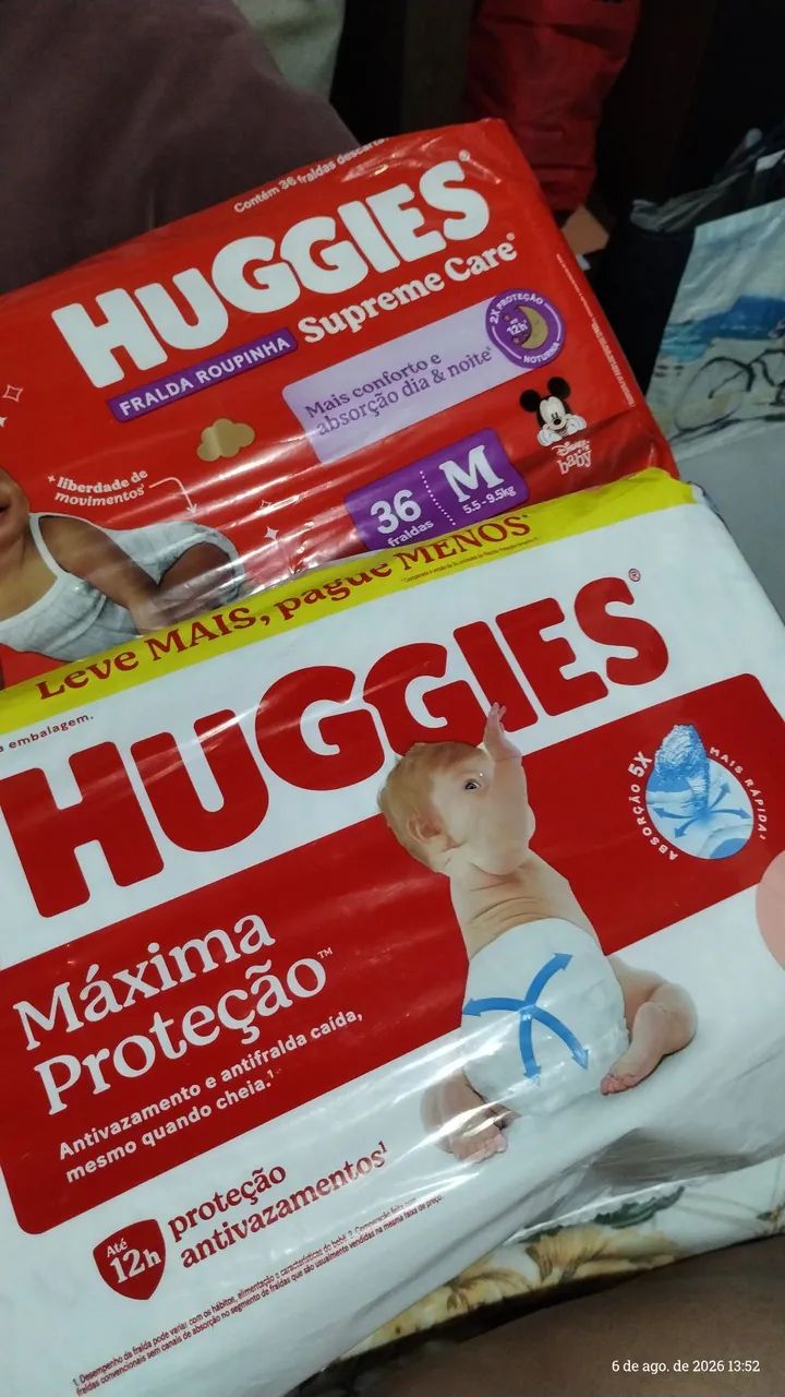 Fraldas M Huggies