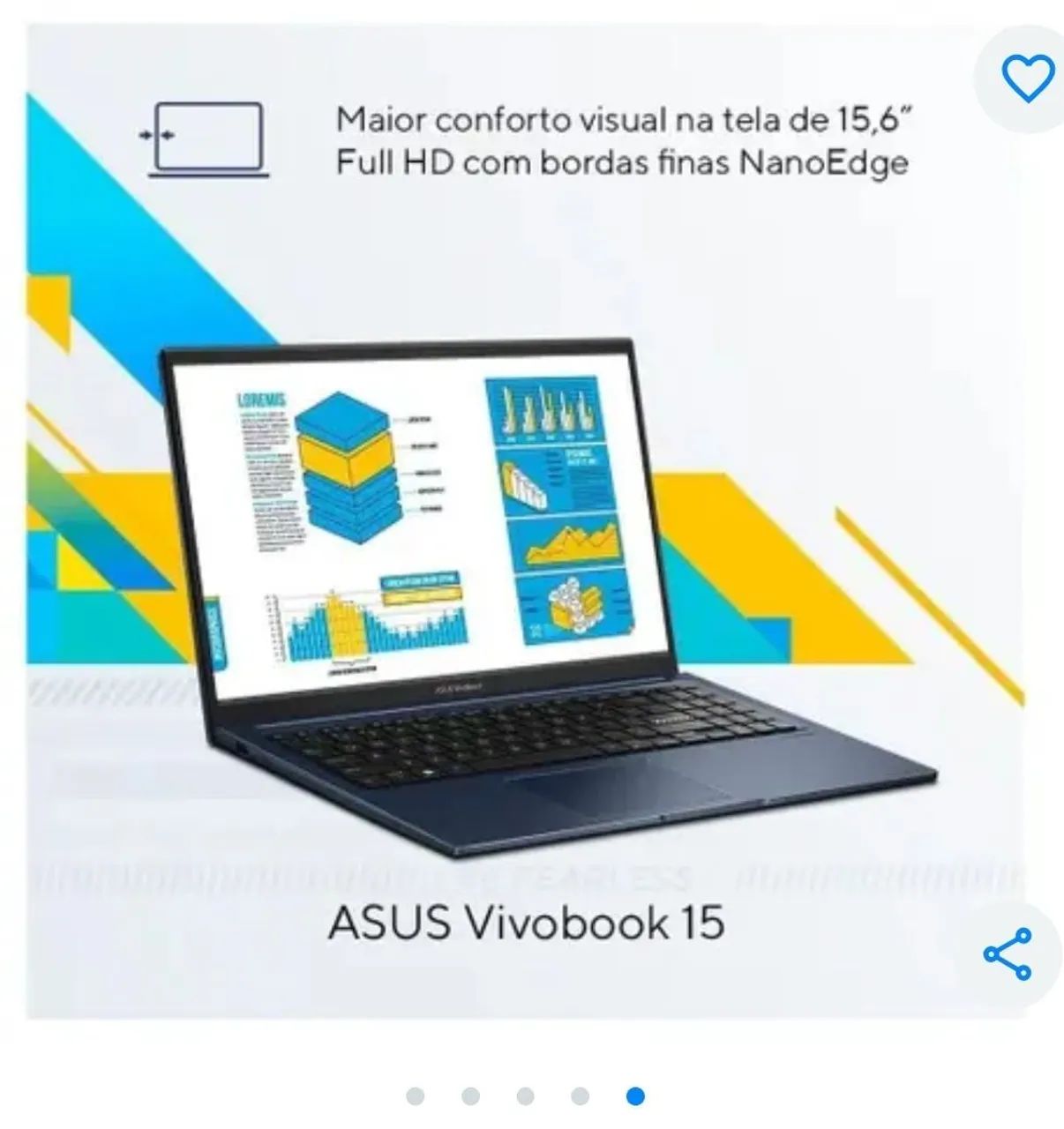 NOVÍSSIMO, NOTEBOOK ASUS VIVOBOOK 15 INTEL CORE I5 8GB DE RAM 256GB SSD WINDOWS 11 - Foto 3