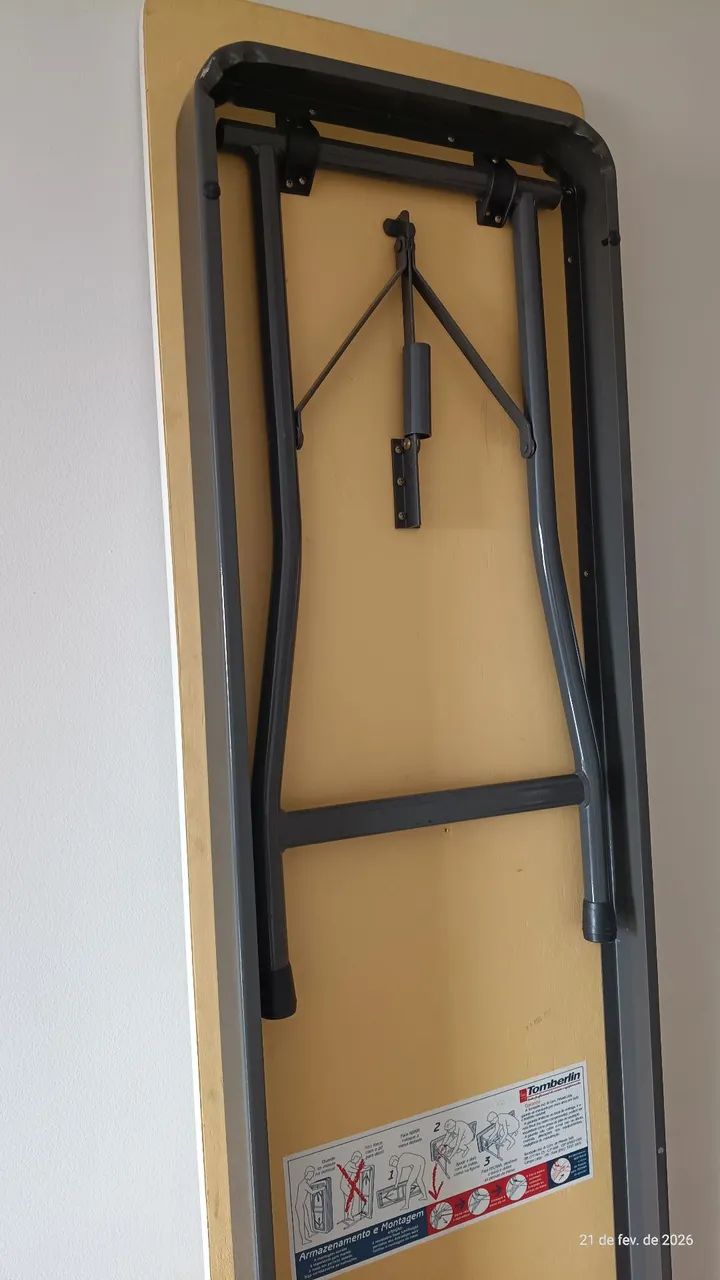 Mesa Slim Bancada Branca Tomberlin. 2.1m x 45cm