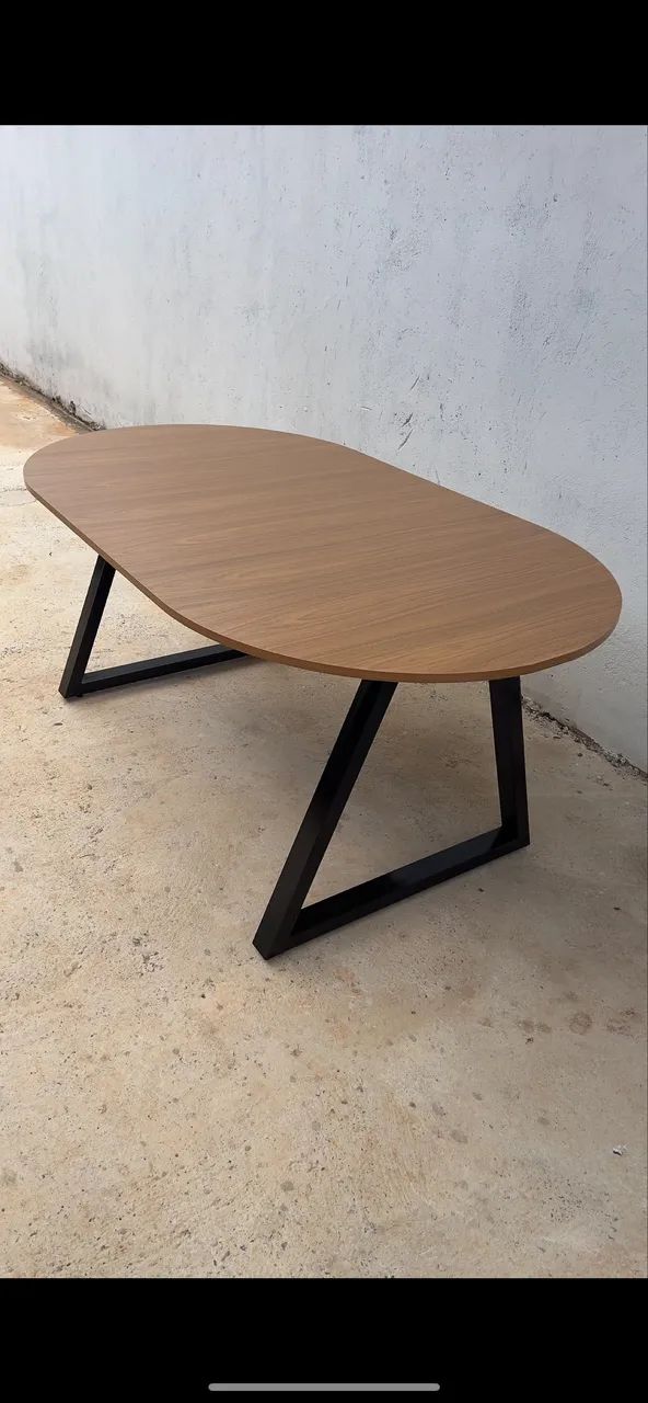 Mesa Cápsula estilo industrial (mesa oval /redonda) - Foto 4