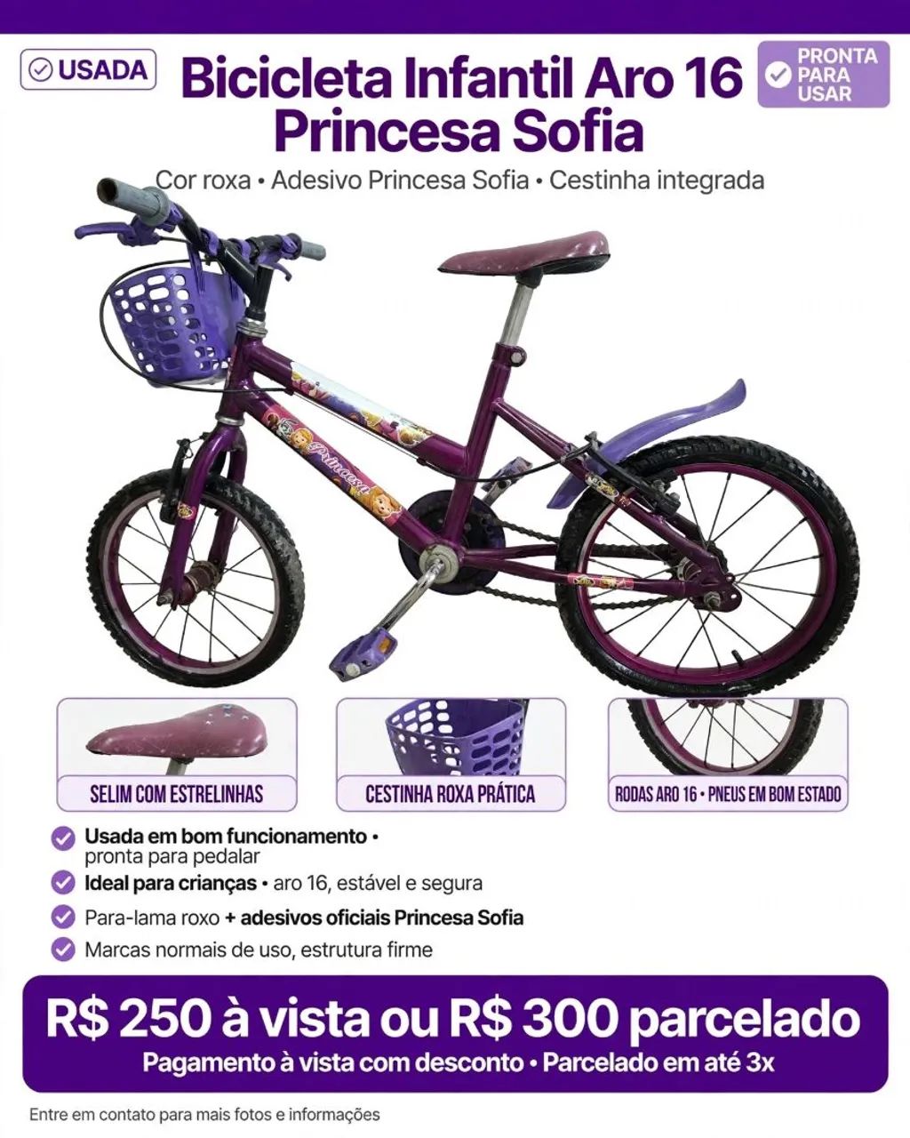 Bicicleta Infantil  - Foto 2