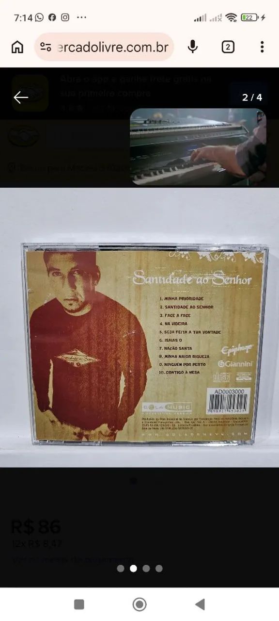 Cd Rodolfo Santidade ao Senhor  - Foto 2