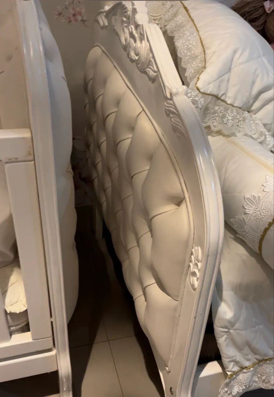 Quarto bebê provençal berço e cama da babá - Foto 4