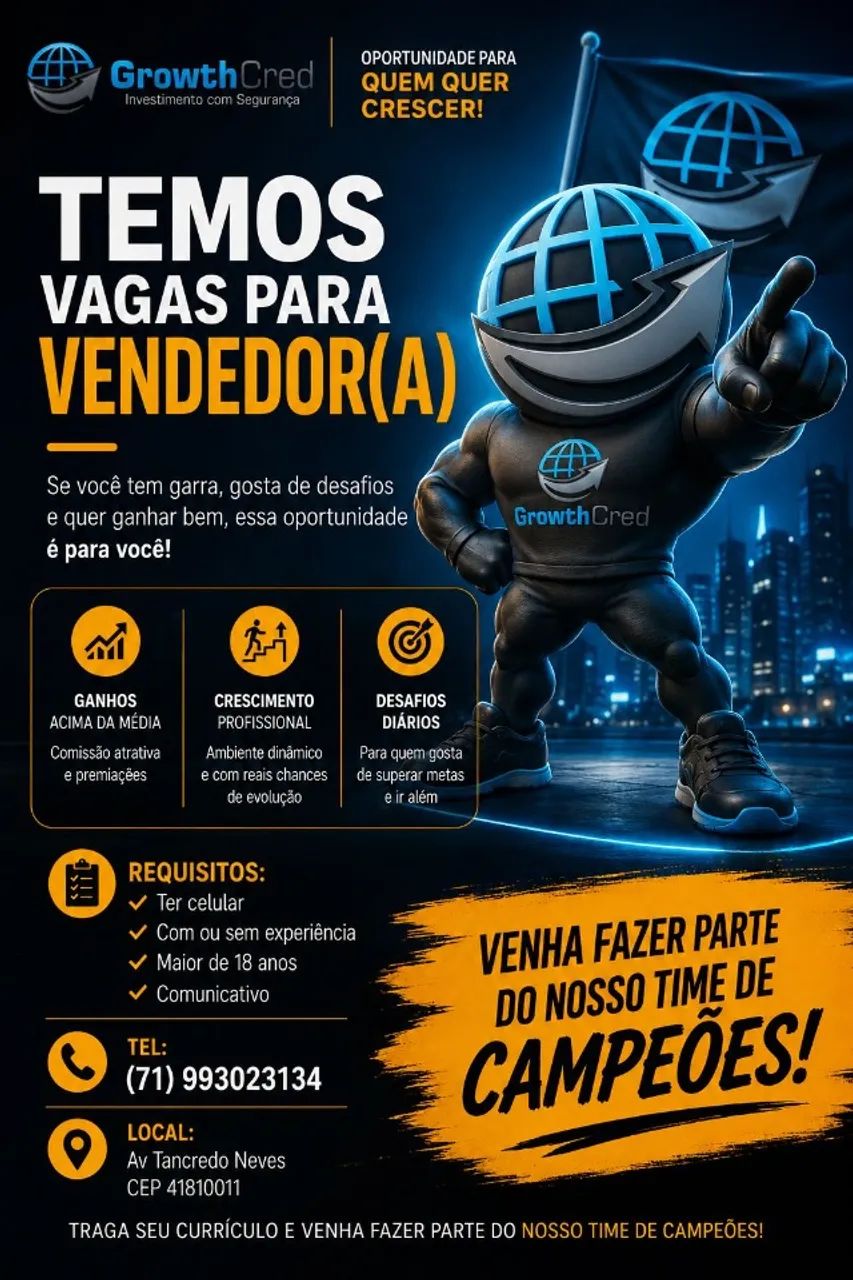 VAGA PARA VENDEDOR 