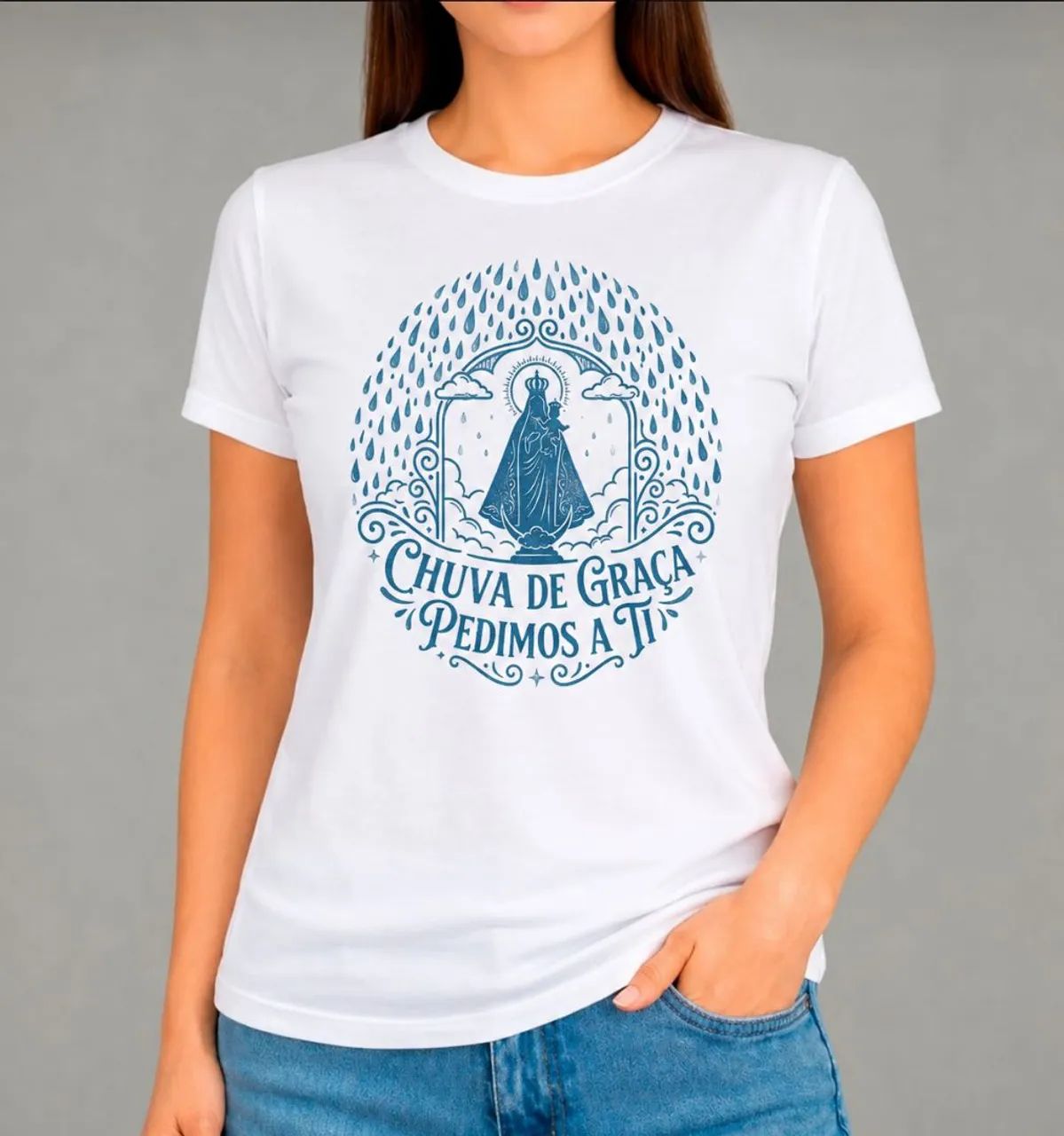 Camisa Católica Chuva de Graça - Foto 2