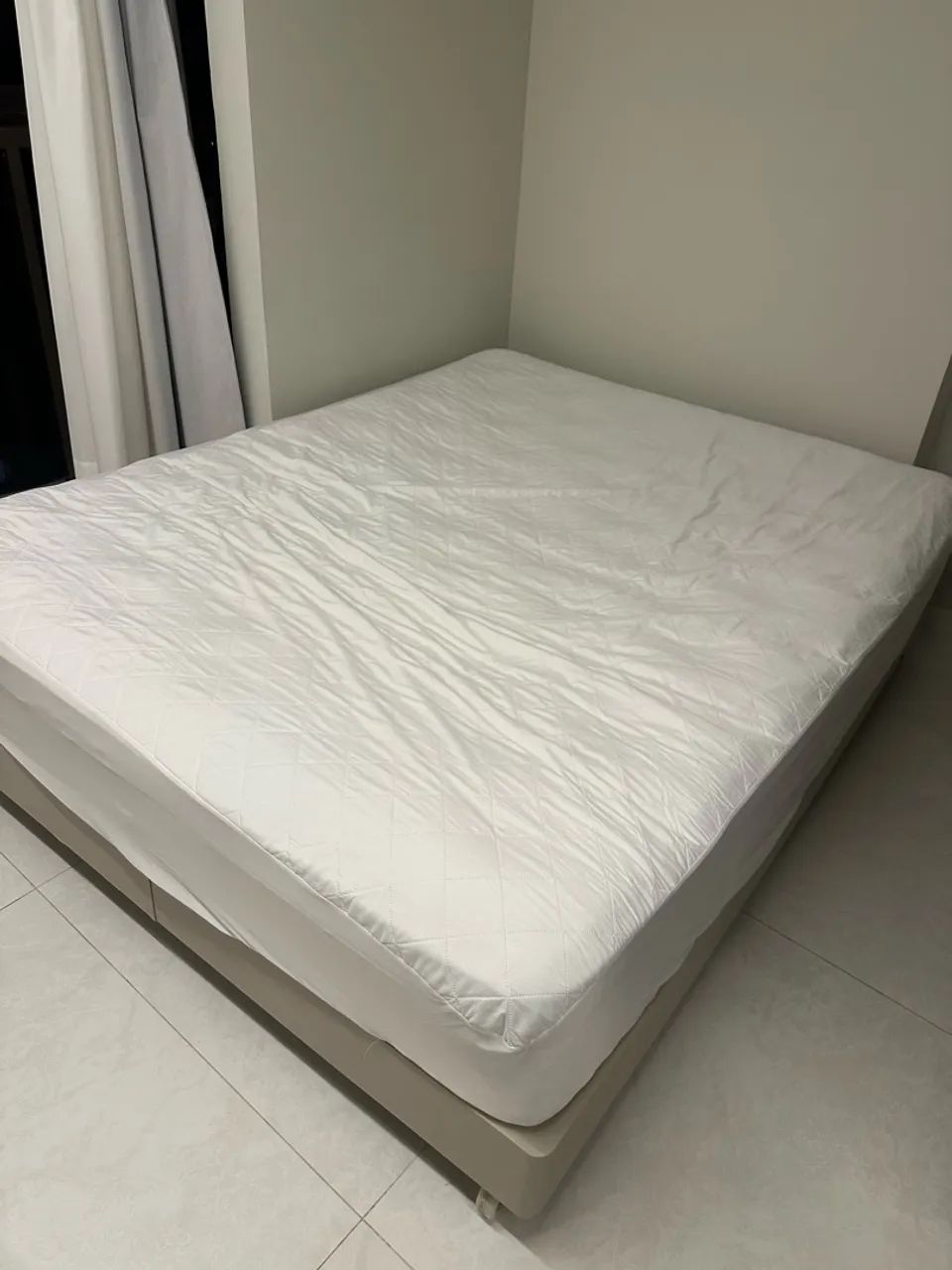Cama Queen: box + colchão  - Foto 4