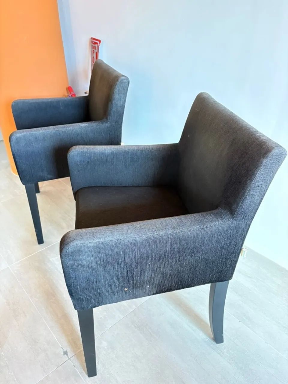 Cadeiras de tecido com braços - Foto 2